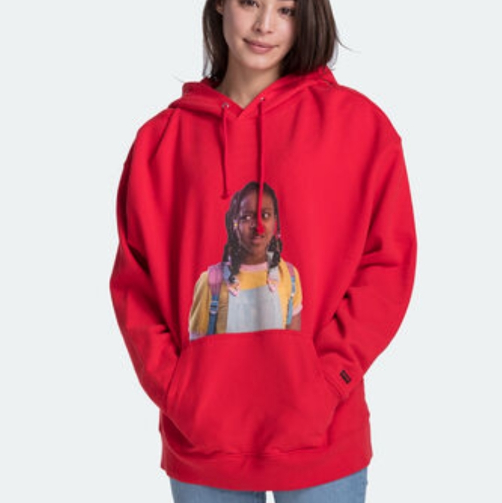 Levi's x Stranger Things 'You Can't Spell America Without Erica' Red Hoodie XL